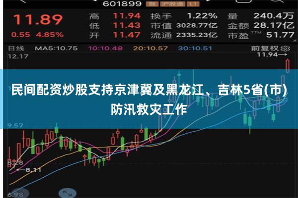民间配资炒股支持京津冀及黑龙江、吉林5省(市)防汛救灾工