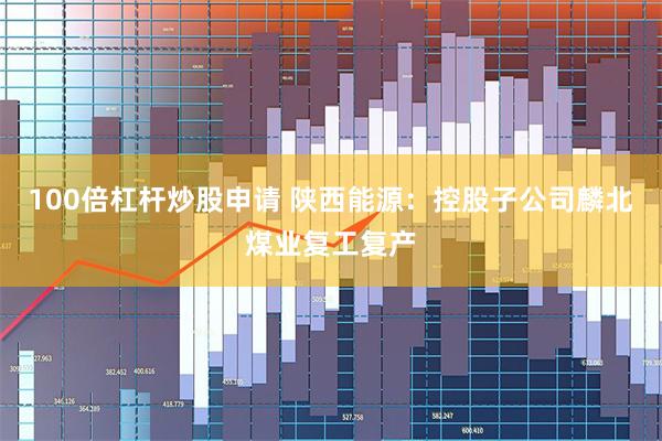 100倍杠杆炒股申请 陕西能源:控股子公司麟北煤业复工复产