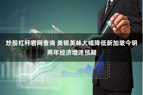 炒股杠杆官网查询 美银美林大幅降低新加坡今明两年经济增速预期