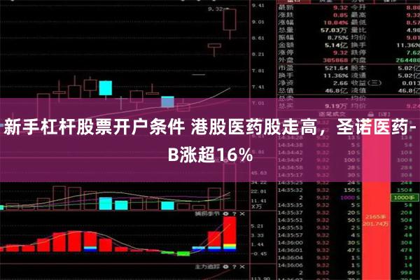 新手杠杆股票开户条件 港股医药股走高,圣诺医药-B涨超16%