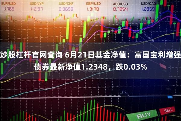 炒股杠杆官网查询 6月21日基金净值:富国宝利增强债券最新净值1.2348,跌0.03%