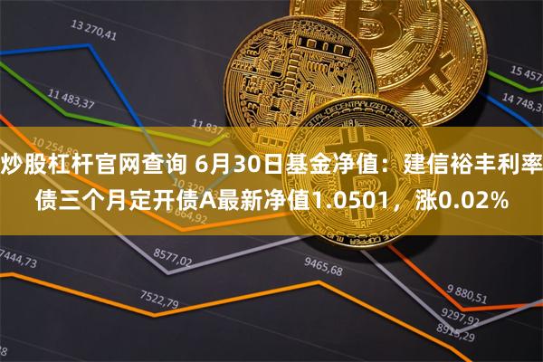 炒股杠杆官网查询 6月30日基金净值:建信裕丰利率债三个月定开债A最新净值1.0501,涨0.02%