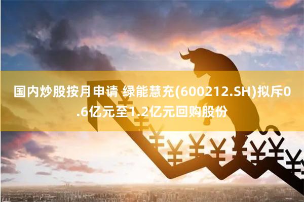 国内炒股按月申请 绿能慧充(600212.SH)拟斥0.6亿元至1.2亿元回购股份