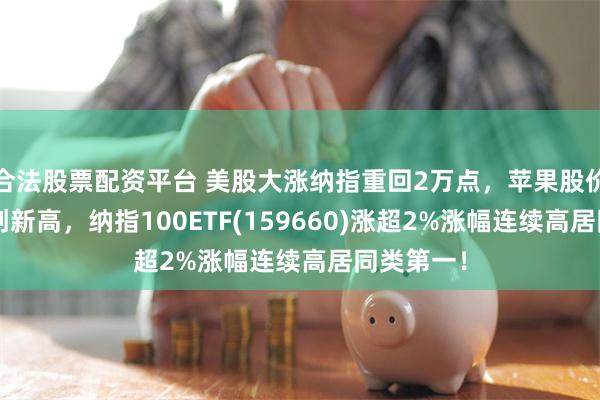 合法股票配资平台 美股大涨纳指重回2万点,苹果股价连续3日创新高,纳指100ETF(159660)涨超2%涨幅连续高居同类第一!
